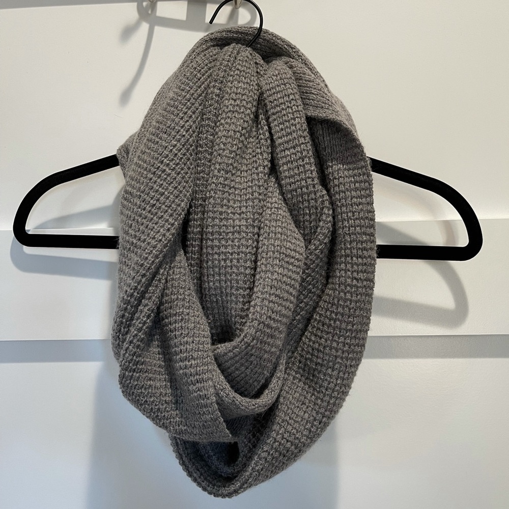 J. Crew Grey Wool Infinity Scarf